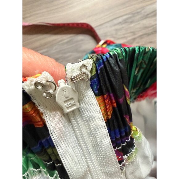 L’ atiste  Floral & Polka Dot Patchwork lined Maxi Skirt XL Feminine Cottage - Picture 7 of 11